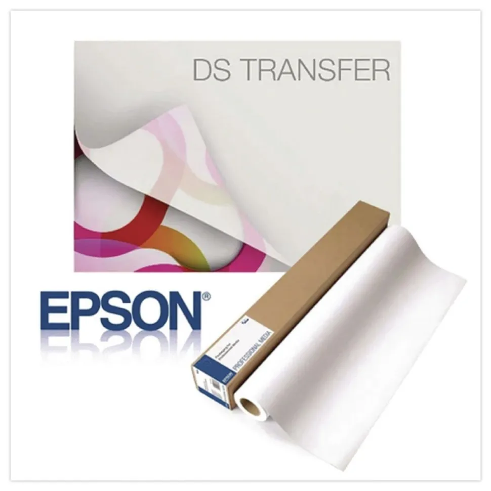 Epson 24 in. x 500 ft. 75 gsm Dye Sub Transfer Paper - White (1-Roll)