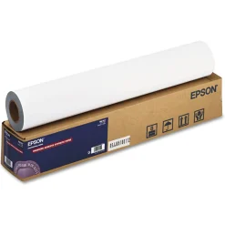 Epson 24 in. x 100 ft. 2 in. Core Enhanced Adhesive Synthetic Paper - Matte White (1-Roll)