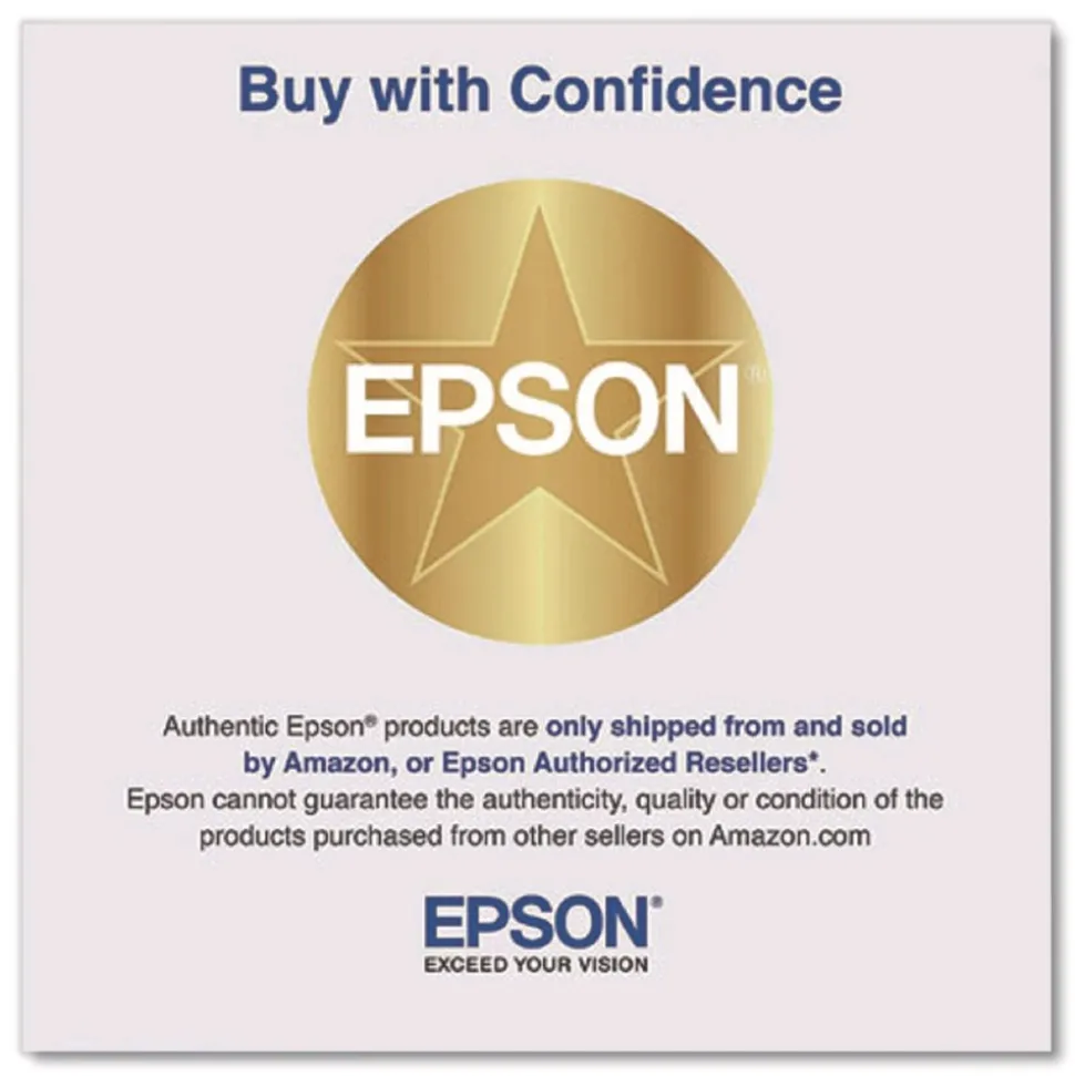 Epson 24 in. x 100 ft. 2 in. Core Enhanced Adhesive Synthetic Paper - Matte White (1-Roll)