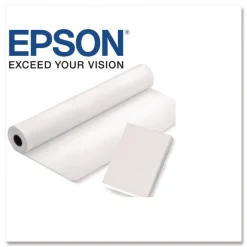 Epson 44 in. x 300 ft. 4.6 mil DS Transfer Photo Paper Roll - Matte White (1-Roll)