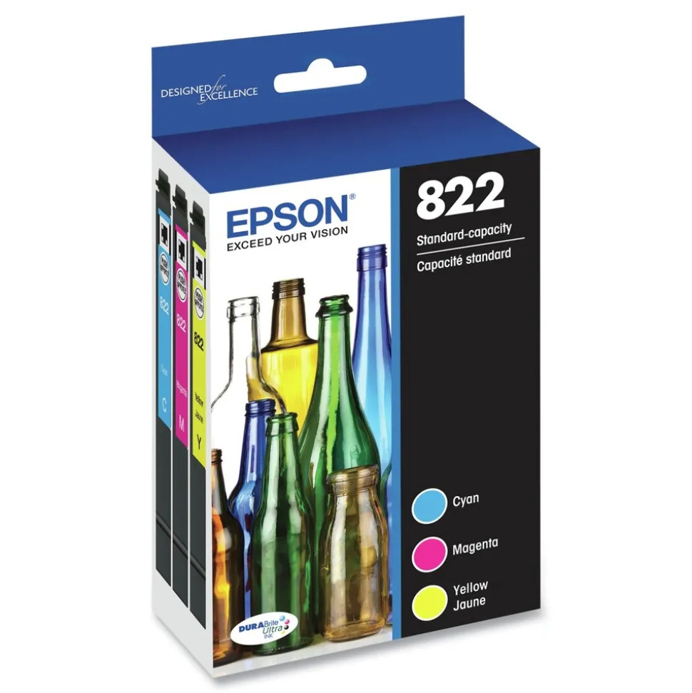 Epson DURABrite Ultra 240 Page-Yield Ink - Cyan/Magenta/Yellow (3/Pack)