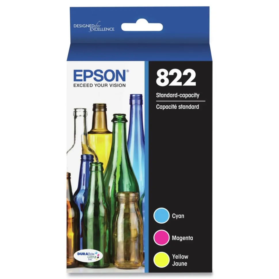 Epson DURABrite Ultra 240 Page-Yield Ink - Cyan/Magenta/Yellow (3/Pack)