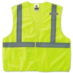 Ergodyne GloWear 8215BA Type R Class 2 Econo Breakaway Mesh Safety Vest - 4X-Large to 5X-Large Lime