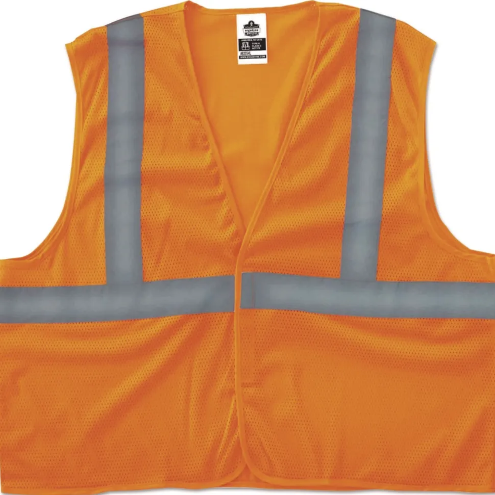 Ergodyne GloWear 8205HL Type R Class 2 Super Econo Mesh Vest - 4X-Large to 5X-Large Orange