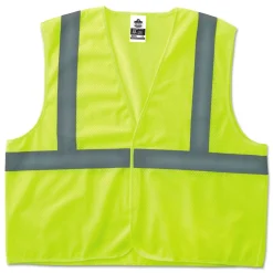 Ergodyne GloWear 8205HL Type R Class 2 Super Econo Mesh Safety Vest - 2X-Large to 3X-Large/Lime