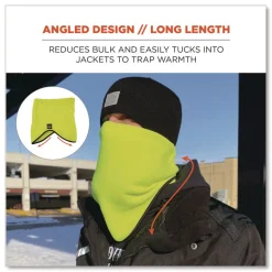 Ergodyne N-Ferno 6960 One Size Fits Most Fleece Neck Gaiter - Hi-Vis Lime