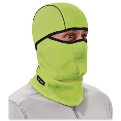 Ergodyne N-Ferno 6823 One Size Fits Most Fleece Hinged Balaclava Face Mask - Lime