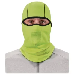 Ergodyne N-Ferno 6823 One Size Fits Most Fleece Hinged Balaclava Face Mask - Lime