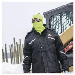 Ergodyne N-Ferno 6821 One Size Fits Most Fleece Balaclava Face Mask - Lime