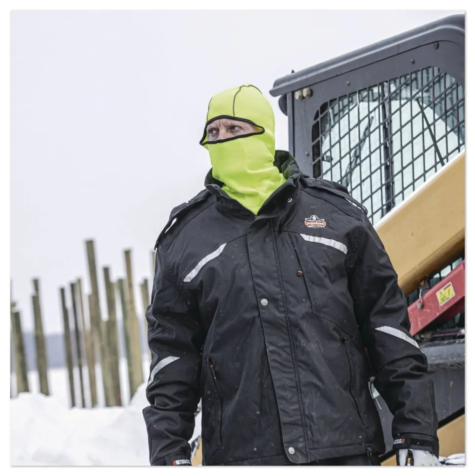 Ergodyne N-Ferno 6821 One Size Fits Most Fleece Balaclava Face Mask - Lime