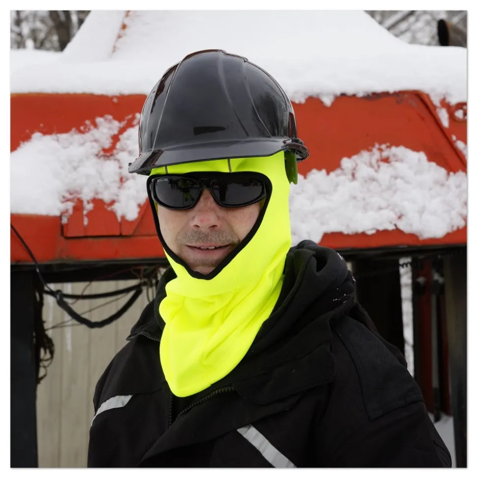 Ergodyne N-Ferno 6821 One Size Fits Most Fleece Balaclava Face Mask - Lime