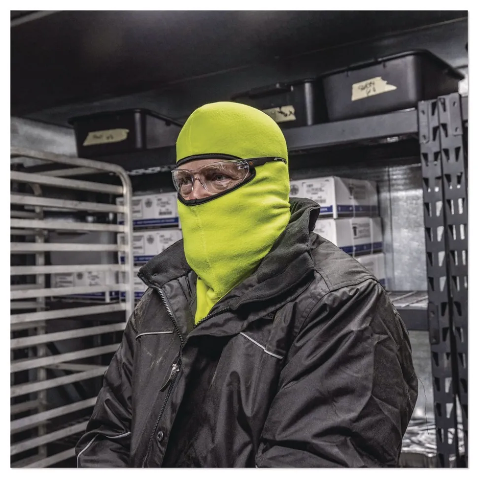 Ergodyne N-Ferno 6821 One Size Fits Most Fleece Balaclava Face Mask - Lime