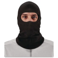 Ergodyne N-Ferno 6821 One Size Fits Most Polyester Fleece Balaclava Face Mask - Black