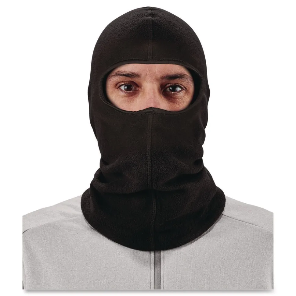 Ergodyne N-Ferno 6821 One Size Fits Most Polyester Fleece Balaclava Face Mask - Black