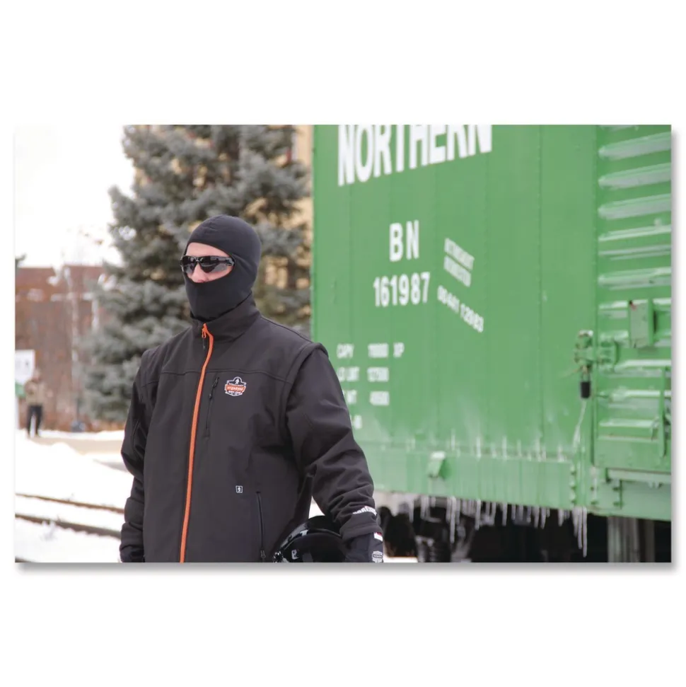 Ergodyne N-Ferno 6821 One Size Fits Most Polyester Fleece Balaclava Face Mask - Black