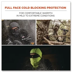 Ergodyne N-Ferno 6823 One Size Fits Most Fleece Hinged Balaclava Face Mask - Gray