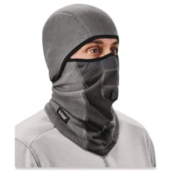 Ergodyne N-Ferno 6823 One Size Fits Most Fleece Hinged Balaclava Face Mask - Gray