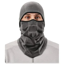 Ergodyne N-Ferno 6823 One Size Fits Most Fleece Hinged Balaclava Face Mask - Gray