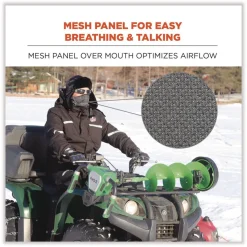 Ergodyne N-Ferno 6823 One Size Fits Most Fleece Hinged Balaclava Face Mask - Navy