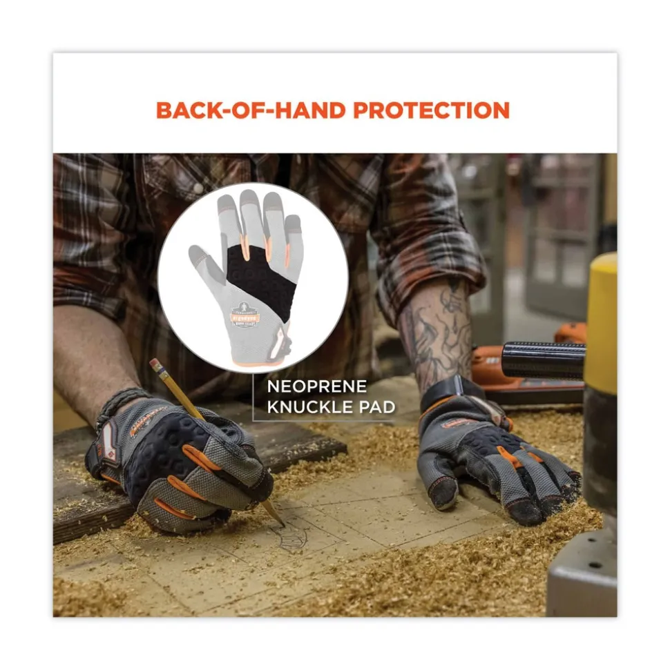 Ergodyne ProFlex 710 9 in. Long Heavy-Duty Mechanics Gloves - XX-Large Gray (1-Pair)