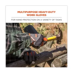 Ergodyne ProFlex 710 9 in. Long Heavy-Duty Mechanics Gloves - XX-Large Gray (1-Pair)