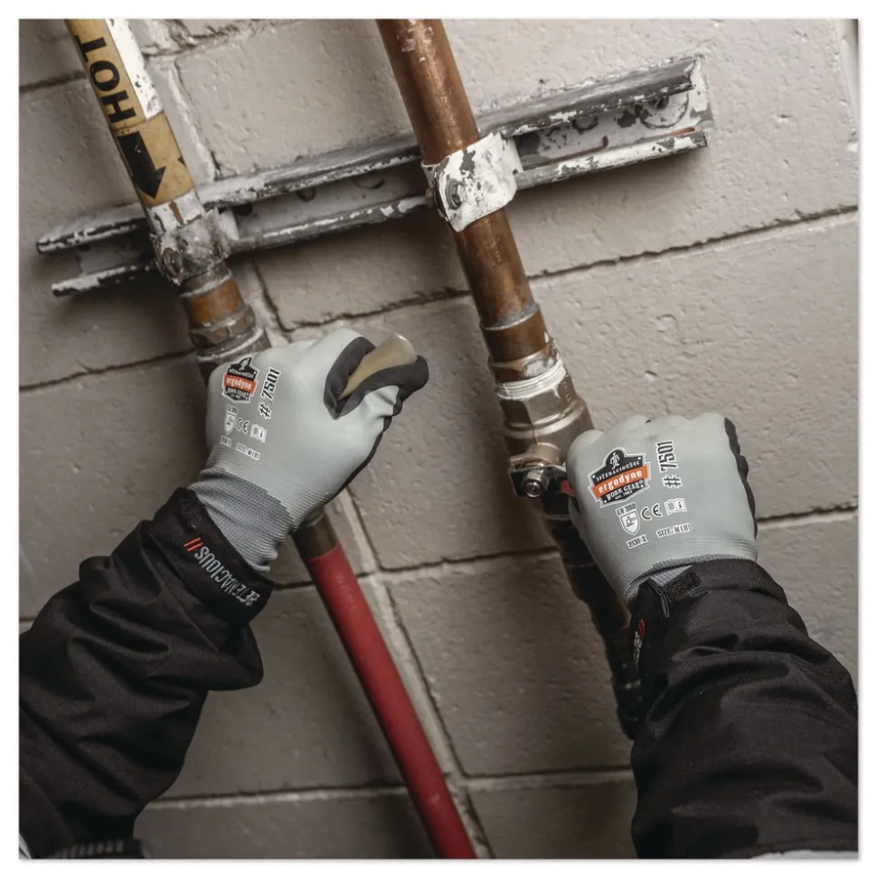 Ergodyne ProFlex 7501 Coated Waterproof Winter Gloves - Medium Gray (1-Pair)