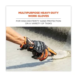 Ergodyne ProFlex 812 Standard Mechanics Gloves - 2X-Large Black (1-Pair)