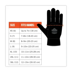 Ergodyne ProFlex 812 Standard Mechanics Gloves - 2X-Large Black (1-Pair)