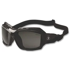 Ergodyne Skullerz Loki Nylon/Polycarb Safety Glasses/Goggles - Black Frame/Smoke Lens