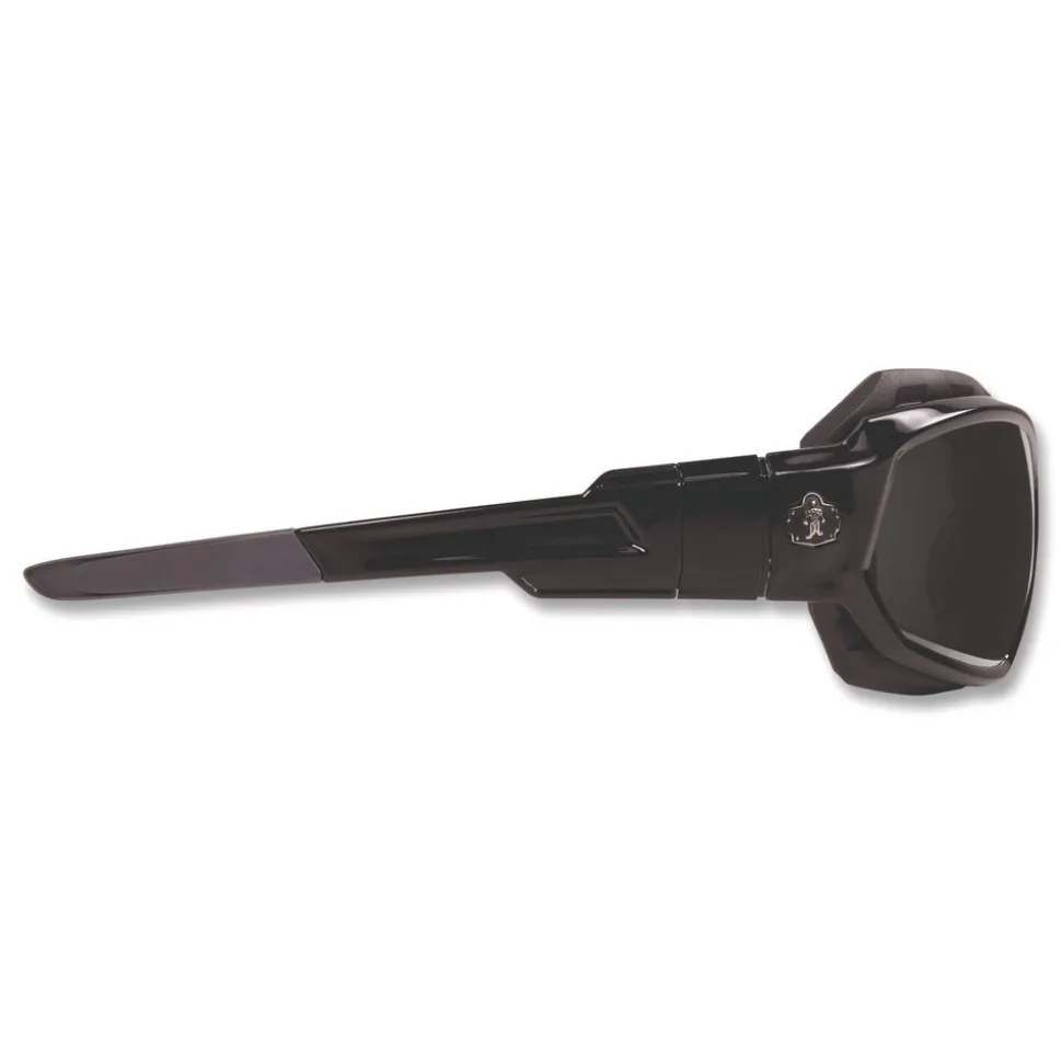 Ergodyne Skullerz Loki Nylon/Polycarb Safety Glasses/Goggles - Black Frame/Smoke Lens