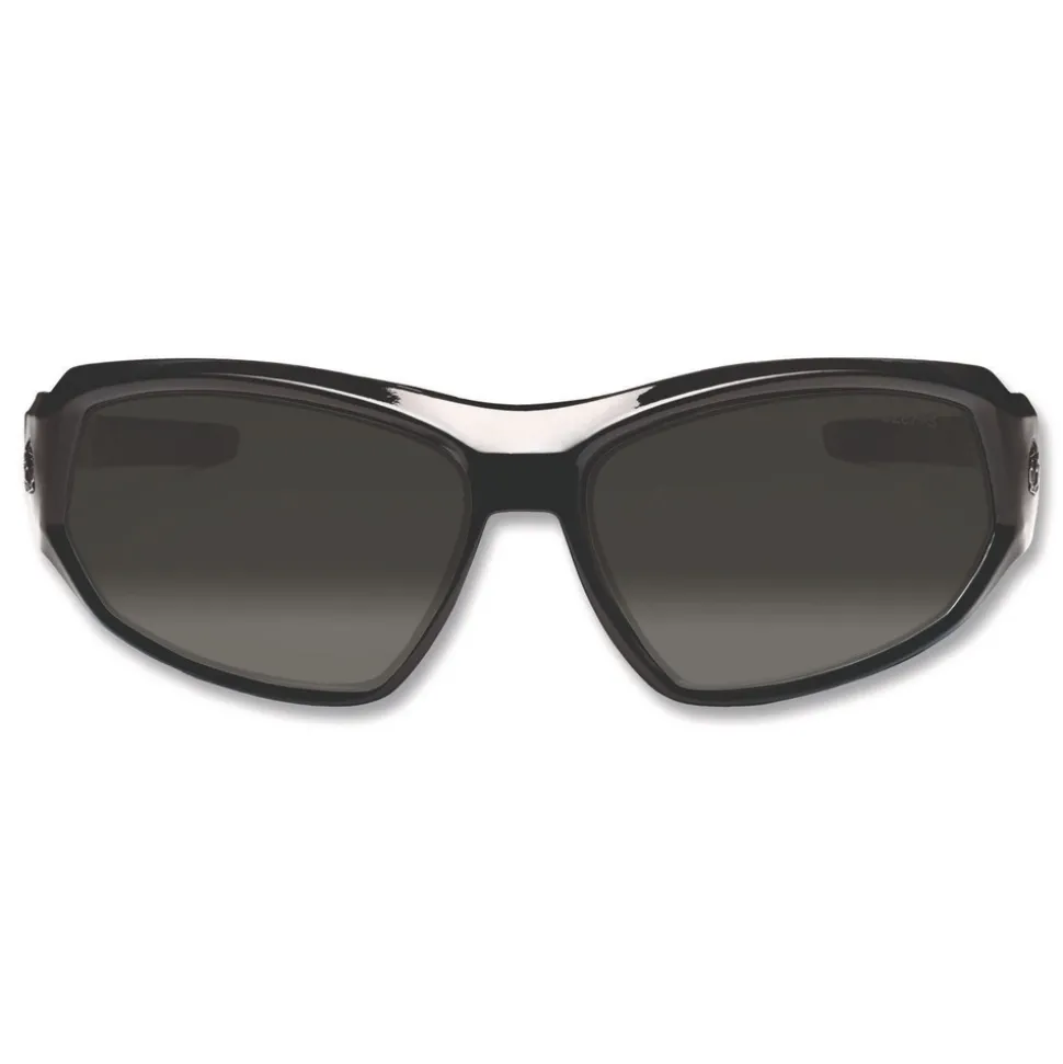 Ergodyne Skullerz Loki Nylon/Polycarb Safety Glasses/Goggles - Black Frame/Smoke Lens