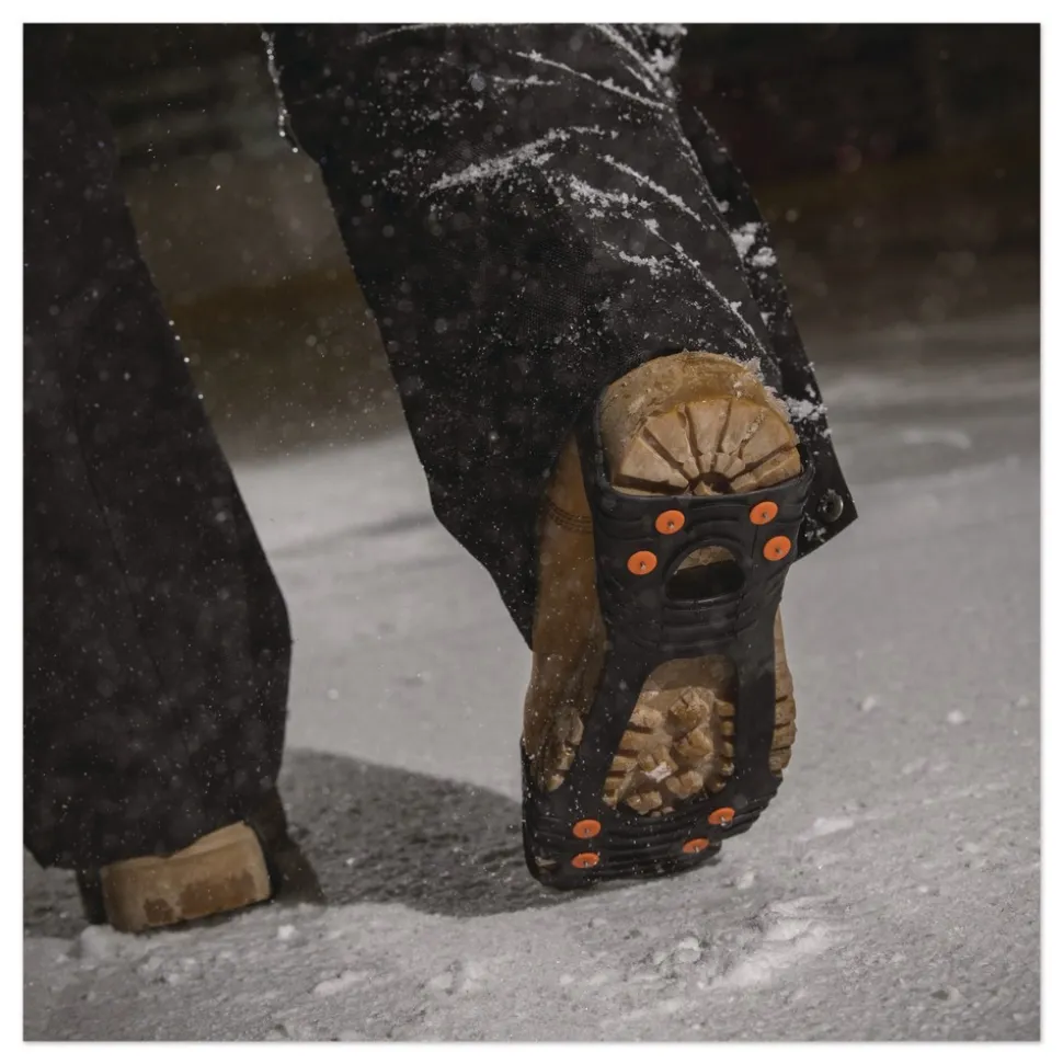 Ergodyne Trex 6300 One Piece Slip-on Ice Cleats - Large Black (1-Pair)