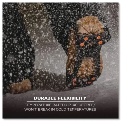 Ergodyne Trex 6300 One Piece Slip-on Ice Cleats - Large Black (1-Pair)