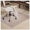 ES Robbins 46 x 60 EverLife Moderate Use Rectangular Chair Mat for Low Pile Carpet - Clear