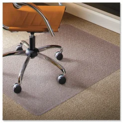 ES Robbins 46 x 60 Natural Origins Chair Mat for Carpet - Clear