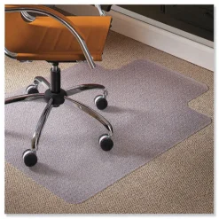ES Robbins 36 x 48 Natural Origins Chair Mat with Lip for Carpet - Clear