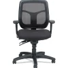 Eurotech 18.9 in. to 22.4 in. Seat Height Apollo Multi-Function Mesh Task Chair Supports Up to 250 lbs. - Silver Seat/Back, Black Base