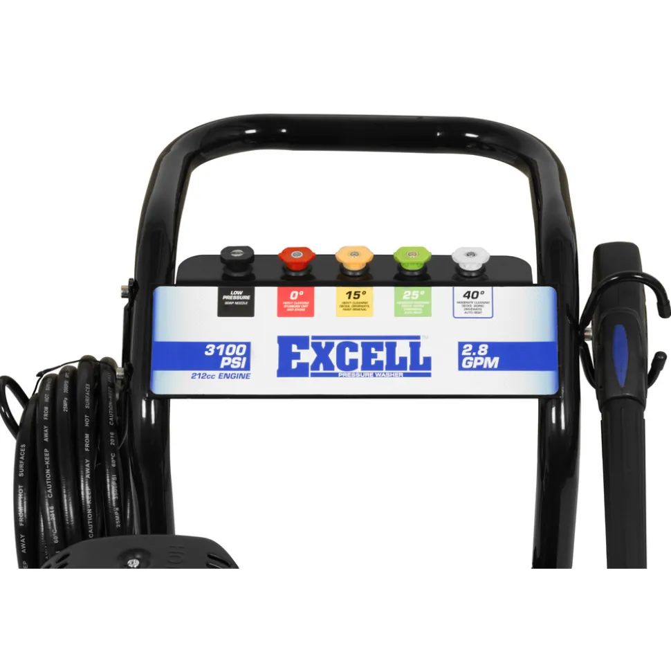 Excell 3100 Psi 2.8 Gpm 212cc Ohv Gas Pressure Washer