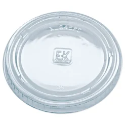 Fabri-Kal 000000000009505084 3.25 oz to 5.5 oz Plastic Portion Cup Lids - Clear (2500/Carton)