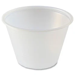 Fabri-Kal 2.5 oz. Plastic Portion Cups - Translucent (10/Carton)