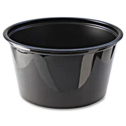 Fabri-Kal 4 oz. Plastic Portion Cups - Black (20/Carton)