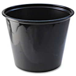 Fabri-Kal 5.5 oz. Plastic Portion Cups - Black (2500/Carton)