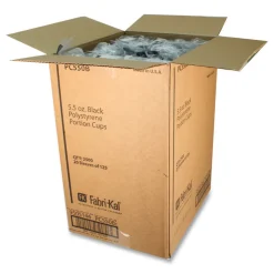Fabri-Kal 5.5 oz. Plastic Portion Cups - Black (2500/Carton)