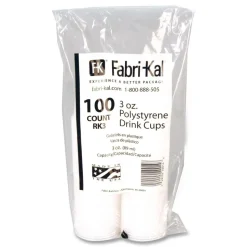 Fabri-Kal 3 oz RK Crisscross Plastic Cold Drink Cups - Clear (2500/Carton)