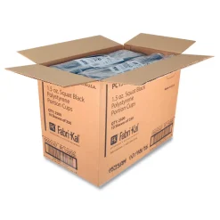 Fabri-Kal 1.5 oz Squat Plastic Portion Cups - Black (250/Sleeve, 10 Sleeves/Carton)