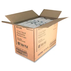 Fabri-Kal 1.5 oz. Squat Plastic Portion Cups - Translucent (10/Carton)
