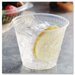 Fabri-Kal Greenware 9 oz. Sugarcane Old Fashioned Cold Drink Cups - Clear (1000/Carton)