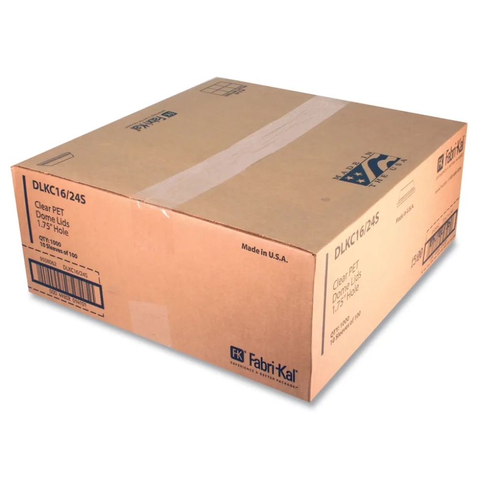 Fabri-Kal Greenware Cold Drink Lids Fits 16 oz. to 24 oz. - Clear (1000/Carton)