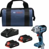 Factory Reconditioned Bosch 18V Lithium-Ion Brushless Connected-Ready 1/2 in. Cordless Mid-Torque Impact Wrench Kit with Friction Ring and Thru-Hole (4 Ah)