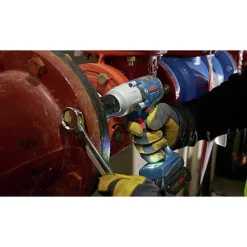 Factory Reconditioned Bosch 18V Lithium-Ion Brushless Connected-Ready 1/2 in. Cordless Mid-Torque Impact Wrench Kit with Friction Ring and Thru-Hole (4 Ah)